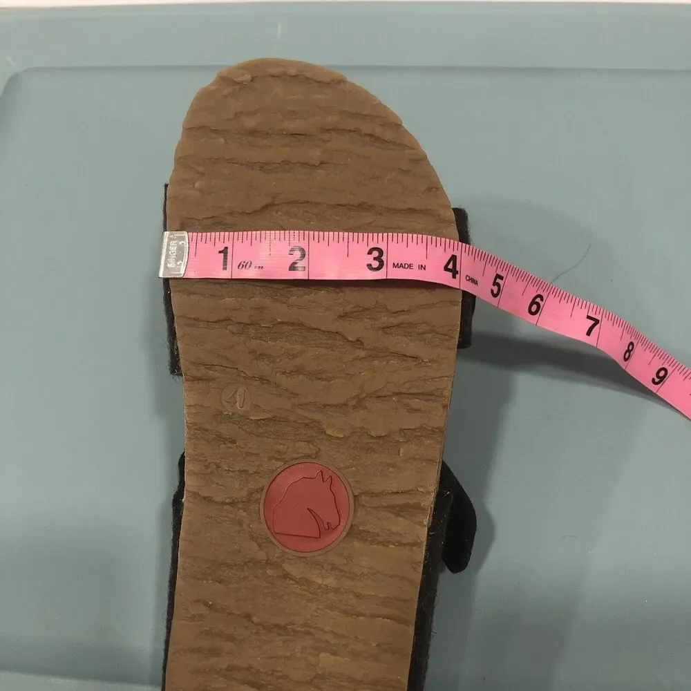 Haflinger Anabel Sandal Slip On Felted Wool EU 41‎ / US 10 with Box